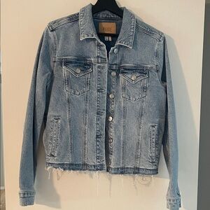 PAIGE Faded Blue Denim Jacket